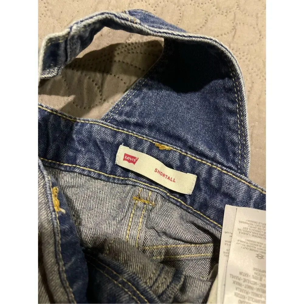Levi’s Shortalls Girls 6 Jeans Overall Shorts